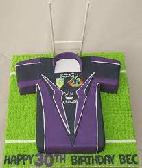 Shows you how to make this cool cake for a rugby league or nrl birthday party. Melbourne Storm Raiders Cake Football Cake 30th Birthday