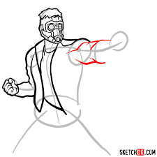 How To Draw Star Lord From Guardians Of The Galaxy Sketchok More tutorials in guardians of the galaxy. how to draw star lord from guardians of