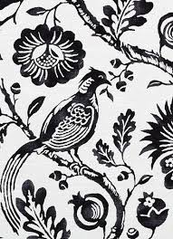 Black And White Floral Cotton Fabric Durham Black White Duralee Fabrics Floral Upholstery Fabric White Upholstery Fabric