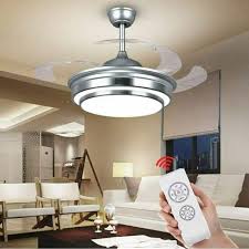 Want smart lights without the hassle? Modern Remote Control Ceiling Fan 4 Retractable Blades With 3 Color Led Light Uk For Sale Online Ebay
