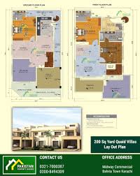 Payment plan of bahria town karachi is from four to five years.five years only in case of commercial plots otherwise all three remaining categories have four years instalment plan.down payment is more or less 10% of total price except in case of commercial plots wherein it is almost 20. 200 Sq Yards Quaid Villas Layout Bharia Town Karachi Ppl