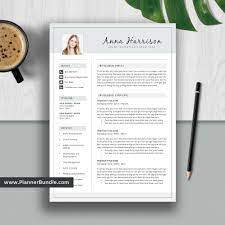 These cvs follow the exact same uk cv format that we use here at standout cv which has helped thousands of job seekers to land interviews. Modern Resume Template For Ms Word Cover Letter Job Winning Cv Template Creative And Professional Resume Design 1 3 Page Resume Instant Download Anna Plannerbundle Com