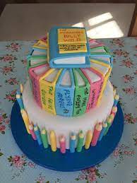 Check spelling or type a new query. Pencil Crayons And Book Cake For Author Visiting School School Cake Book Cakes Baby Birthday Cakes