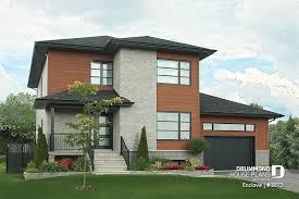 Just 26' wide, this unique plan is narrow and perfect for an uphill skinny lot.the plan is perfect for a view to the front as well.on the main floor, the large and open great room has double doors to a large covered outdoor porch in the front.upstairs, three nice. House Plan 3 Bedrooms 2 5 Bathrooms Garage 3875 Drummond House Plans