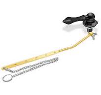 Boltigen Universal Toilet Flush Handle, Front Mount Lever, Fit Most Tanks,  Zinc Alloy Black with Gasket and Flapper Chain - Amazon.com