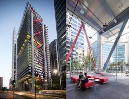 8 Chifley Reception Area Beneath The 5 Storey Atrium And External Green Building Green Design Skyscraper