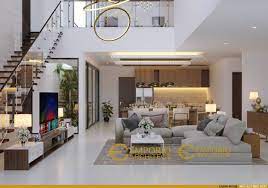 Desain Interior Rumah Hook Modern 2 Lantai Ibu Dery Di Jakarta Utara Desain Interior Interior Rumah Rumah