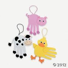 Farm Animal Handprint Craft Kit Handprint Crafts Magnet Crafts Crafts