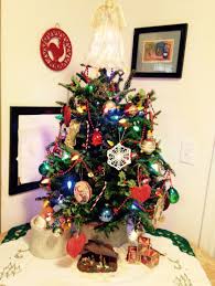 Kitchen Christmas Tree Purchased Two Piece Crockery Pots At Antique Store Tree At Kroger And Marble Chip Rocks F Heirloom Ornaments Christmas Tree Christmas