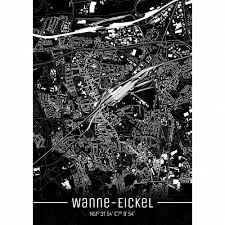 Stadtplan wanne eickel, mulheim legt neuen stadtplan mit sehenswurdigkeiten auf waz de. Stadtplan Wanne Eickel Just A Black Map I