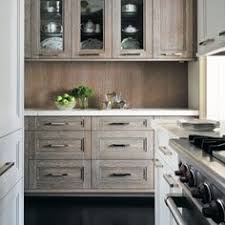 wood kitchen cabinets: limed wood