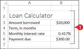 Use a table of monthly payments per $1,000 of principal to estimate. How To Calculate Loan Terms In Excel 2016 Dummies