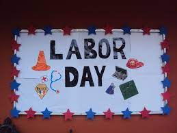 Celebrate the presidents of the usa with stately décor in red, white, and blue! Labor Day Ideas Bulletin Board Http Laborday Images Com Church Bulletin Boards Bulletin Board Display September Bulletin Boards
