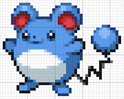 Pokemon battle trozei ivysaur perler bead pattern. Marill Pixel Art Pokemon Easy Pixel Art Pixel Art