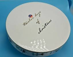 Pedestal Cake Stand Porcelain 12 Days Of Christmas Better Homes Gardens For Sale Online Ebay