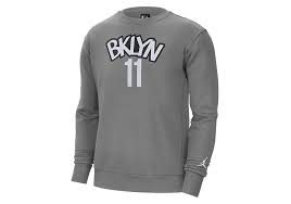 In stockin stockout of stock. Nike Nba Brooklyn Nets Kyrie Irving Fleece Crew Hoodie Dark Steel Grey Fur 62 50 Basketzone Net