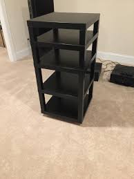 Belle maison round black metal with 2 shelves reg. Ikea Av Rack Build Budgetaudiophile