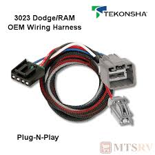 details about tekonsha 3023 oem wire harness fits p3 p2 primus iq plug n play brake control