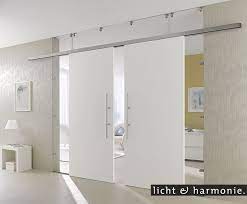 Slab, frame, 2x molding sets, 6x hinges. Weisse Schiebeturen Kombiniert Mit Glas Als Raumteiler Wooden Sliding Doors Sliding Doors Interior Double Doors Interior