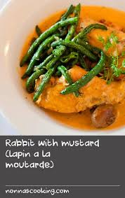 Rabbit With Mustard Lapin A La Moutarde Recipe Recipes Food Dishes Red Wine Recipe