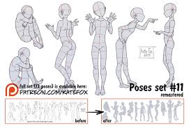 Pose Study 11 Remastered By Kate Fox On Deviantart Anime Poses Reference Anime Poses Art Poses