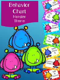 behavior chart monster theme