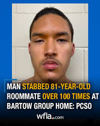 SENSELESS AND TRAGIC": An 18-year-old was accused of stabbing his  81-year-old roommate over 100 times at a Bartow group home. STORY:  https://8.wfla.com/4doJW5b