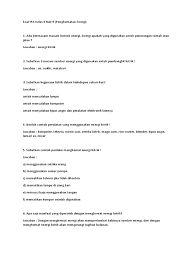 Latihan Soal Ips Hemat Listrik