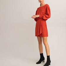 Le black friday est sur la redoute!!! Robe Courte Effet Portefeuille Manches Longues La Redoute Collections La Redoute