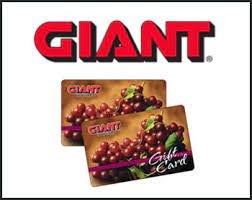 Please no spaces or dashes. Giant Gift Cards Are Sold At The Office And H O P E Receives 5 Of Each