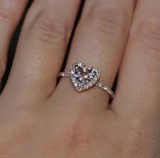 Heart Peach Champagne Rose Gold Diamond Ring-reserved Jewelry Beautiful Jewelry Pretty Rings