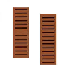 Check spelling or type a new query. 15in Wide Classic Collection 2 Panel Faux Louvered Wood Composite Shutters Pair