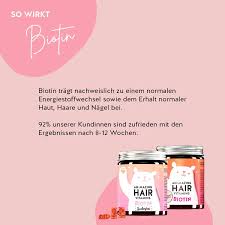 Bei menschen mit brüchigen fingernägeln kann das vitamin dazu beitragen. 4 Monatskur Ah Mazing Hair Vitamin Mit Biotin Zuckerfrei 120 Stuck Bears With Benefits