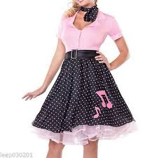 Halloween Costume 1950s Grease Rock N Roll Hop Polka Dot Poodle Fancy Dress Uk Grease Fancy Dress Cheap Fancy Dress Costume Poodle Dress