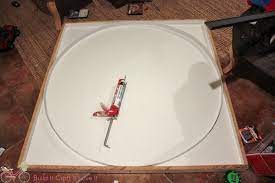 Diy Round Concrete Table Top Concrete Table Top Concrete Table Pub Table Sets
