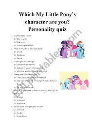 Mommy/daddy i want a pony! Quiz Questions About My Personality Quiz Questions And Answers