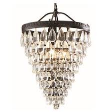 Shop Allen Roth Eberline 12 76 In Oil Rubbed Bronze Crystal Single Crystal Cone Pendant At Lowes C Bronze Pendant Light Crystal Pendant Lighting Cone Pendant