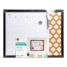 16 X 20 2 In 1 Combo Dry Erase Calendar Cork Board Wood Frame U Brands In 2020 Dry Erase Calendar Dry Erase Board Calendar Cork Board