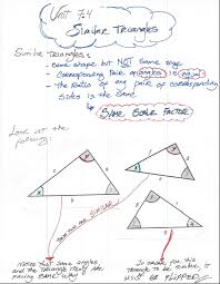 In this problem, very similar to #1 in appearance, the triangles are clearly not similar and it applies reasoning much like that in #1. Unit 7 4 Similar Triangles Junior High Math Virtual Classroom