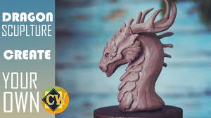 Remove all the outlines and draw the wings. How To Sculpting A Dragon Head Clay Tutorial Youtube