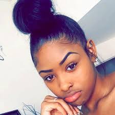 One version is created by gathering to create this hairstyle, move the hair to the side. Space Bun Hairstyles For Black Girls Novocom Top