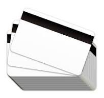 White Plastic Cards w/ Magnetic Stripe