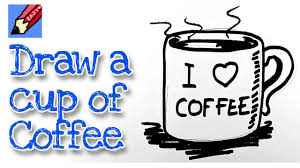 I chose five colors for our illustrations. How To Draw A Mug Of Coffee Real Easy Step By Step With Easy Spoken Instructions Youtube