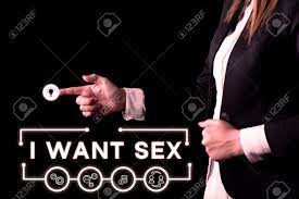 セックスしたいことを示すテキストサイン。興奮を望むインターネットのコンセプトの写真素材・画像素材 Image 197316498
