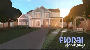 Bloxburg Floral Farmhouse Two Story House Design House Plans With Pictures Unique House Design