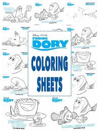 Finding Dory Coloring Sheets Finding Dory Party Dory Party Finding Dory Birthday Party
