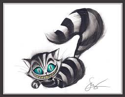 The cheshire cat (/ ˈ tʃ ɛ ʃ ər / or / ˈ tʃ ɛ ʃ ɪər /) is a fictional cat popularised by lewis carroll in alice's adventures in wonderland and known for its distinctive mischievous grin. Pin On Tattoo Ideas