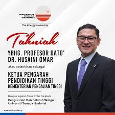 Kementerian pengajian tinggi (tulisan jawi: Uniten On Twitter Tahniah Ybhg Prof Dato Dr Husaini Omar Atas Pelantikan Sebagai Ketua Pengarah Pendidikan Tinggi Kementerian Pengajian Tinggi Selamat Maju Jaya Dan Selamat Menjalankan Tugas Dato Strongertogether Weloveuniten