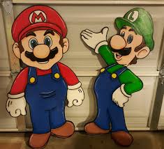 Mario Brothers Lawn Signs Yard Art Mario Mario Brothers