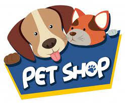 Pet Shop Sign With Cute Dog And Cat In 2021 Pet Shop Logo Cute Dog And Cat Pet Shop